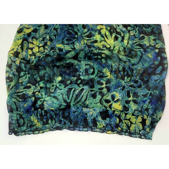 Lane Bryant batik sheer racer back tunic top size 20 - Picture 5 of 8